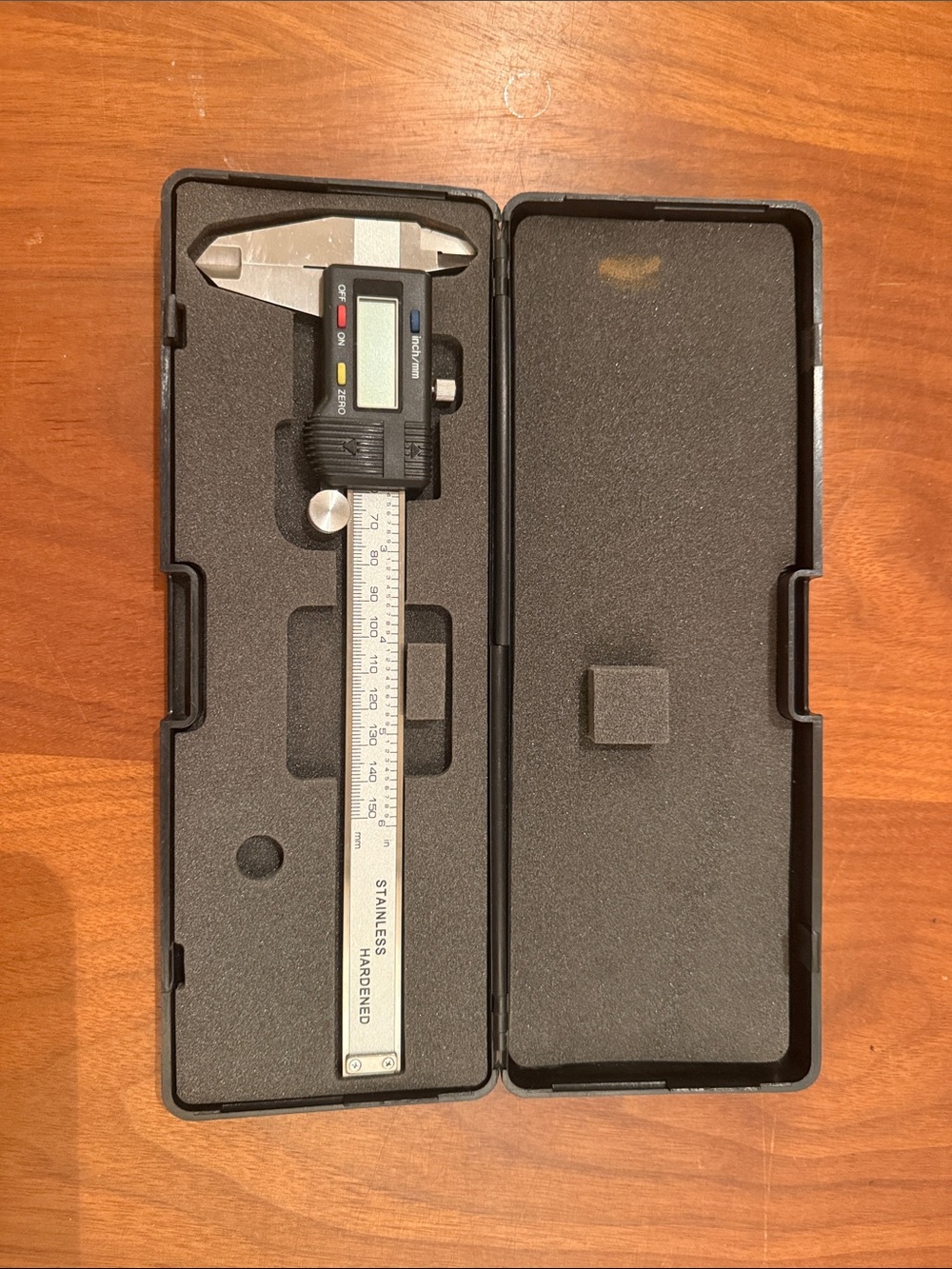 Digital Vernier Caliper in Black and Silver